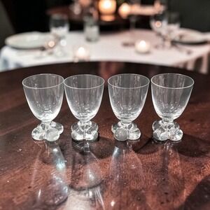 Tiffin Franciscan Du Jour Goblets, Set of‎ 4, Vintage Wine Glasses, Replacement